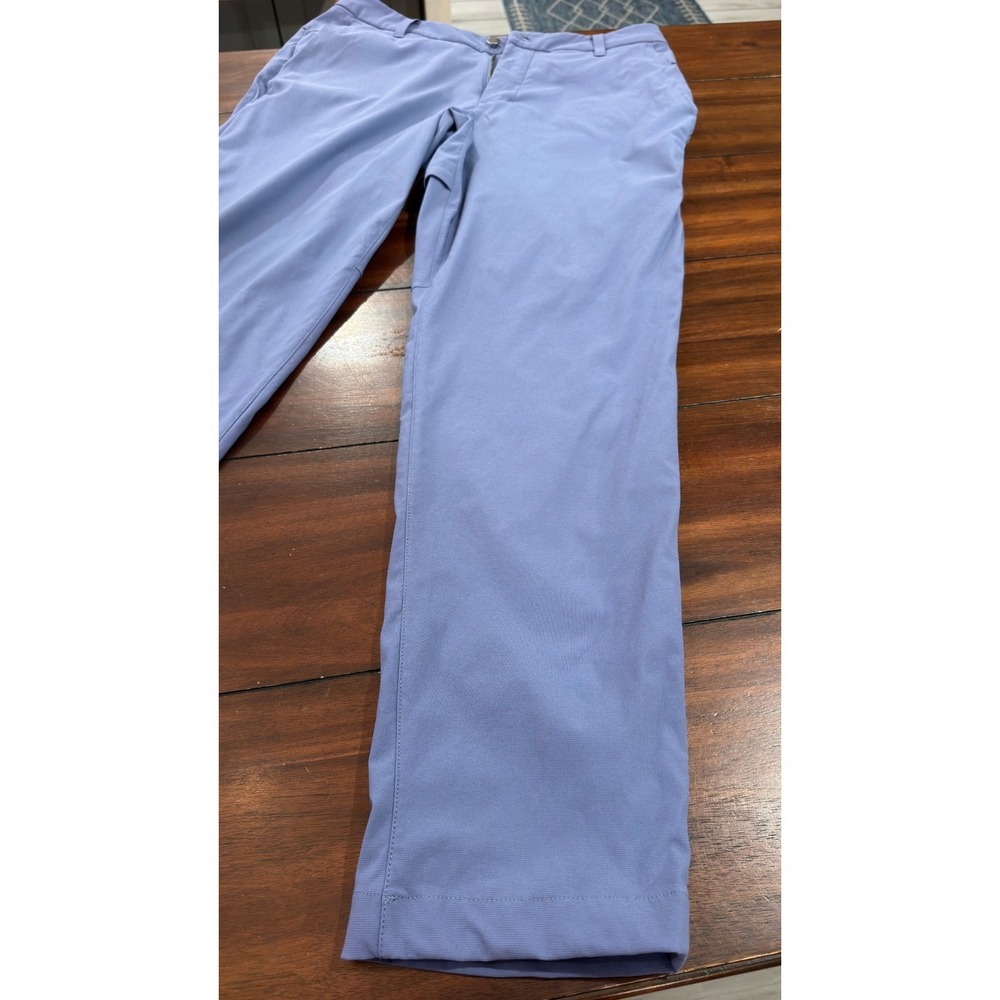 Lululemon Commission Slim-Fit Pant 33 Blue Grey Chino M5A18S - Picture 8 of 16